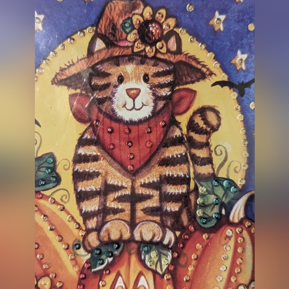 Fall Cat Sequin Banner Craft Kit - Picture 4 of 7